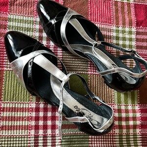 Capezio Black and Silver Heels